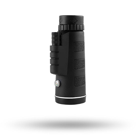 Monocular MaxVision con el adaptador universal para smartphone acoplado