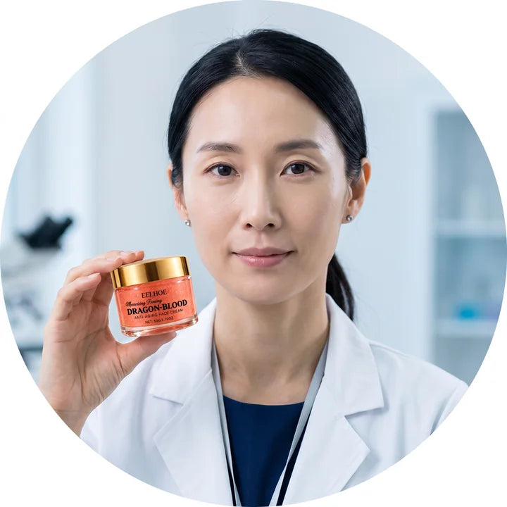 Dra. Hae-Won Jung con la Crema Dragon Blood